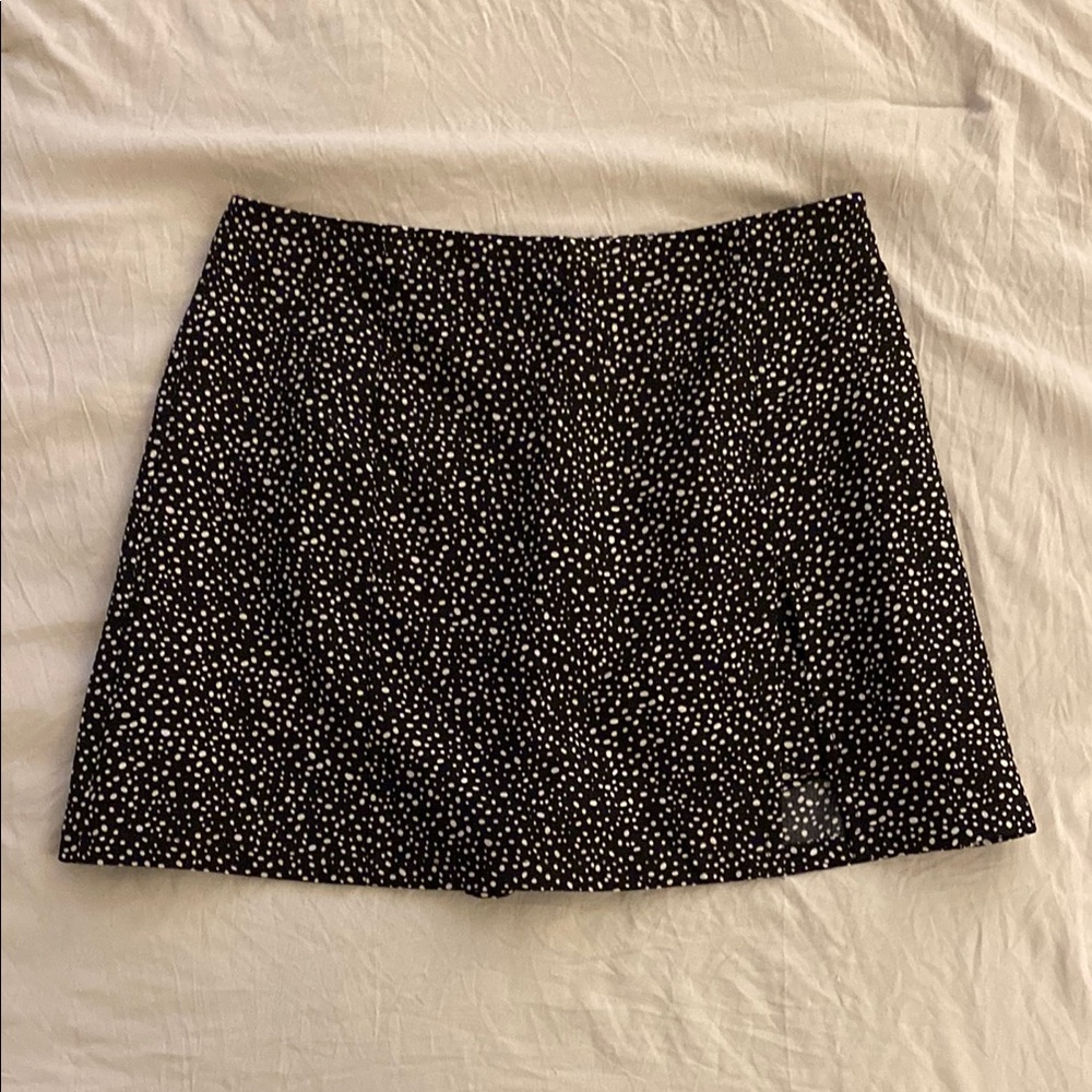Black and White Polka Dot Skirt